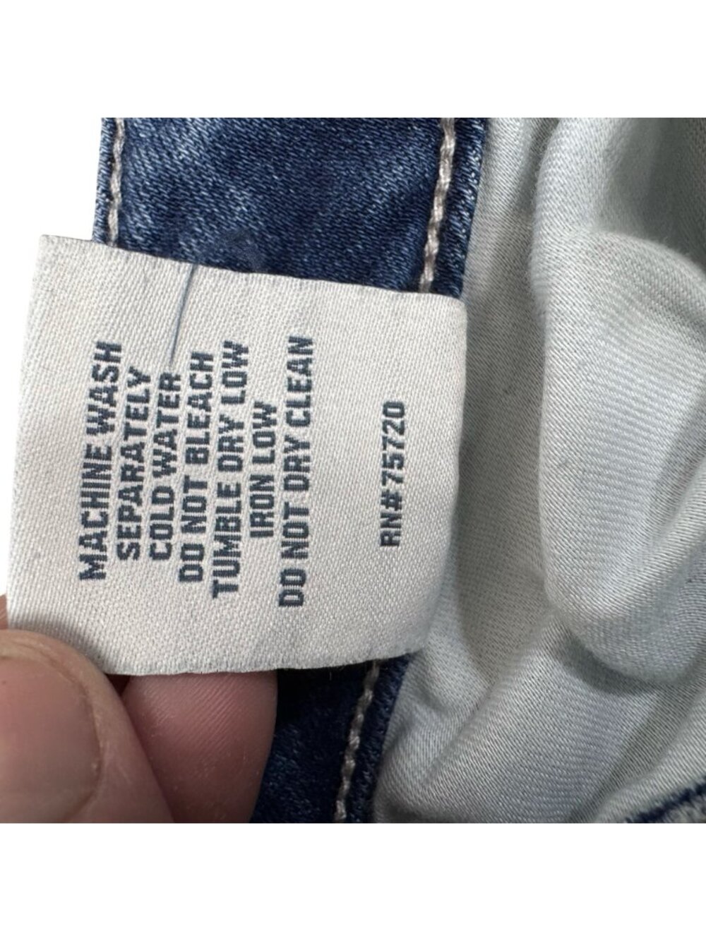 BKE Stella Slim Fit Low Rise Ankle Skinny Distressed Jeans Size 25 Blue Denim - Picture 7 of 8